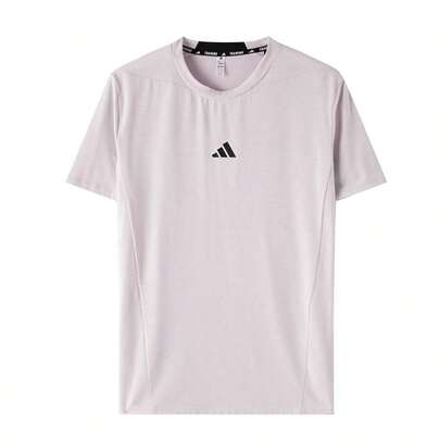 Adidas 男士T恤 D4T TEE，舒适透气休闲日常短袖户外运动健身训练T恤，2026夏季修身圆领短袖KA7296