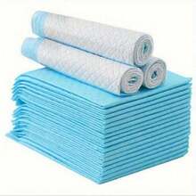 100/50/40/20/10/5pcs Super Absorbent Disposable Dog Pee Pads, Odor-Control Pet Training Pads, Leak-Proof Breathable Cat & Dog Diaper Pads, Thickened Quick-Absorb Pet Pads, Indoor/Outdoor Home Pet Cleaning Supplies, Suitable For Puppy & Kitten Potty Training Daily Use - Baby Blue - View 8