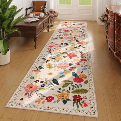 Tapis de style bohème - Tapis de couloir, Tapis de cuisine, Tapis de salle de bain, Tapis de zone, Paillasson, Tapis d'entrée, Tapis de hall, Tapis de salon, Tapis de chambre à coucher, Tapis en velours, Tapis doux, Tapis épais, Tapis à poil ras, Tapis absorbant, Tapis à séchage rapide, Tapis lavable en machine, Tapis imperméable