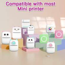 Mini Thermal Sticky Paper, Transparent Thermal Printer Paper With 57x25mm, Mini Thermal Printer Sticker Paper For Photo Journal Notes Memo - View 5