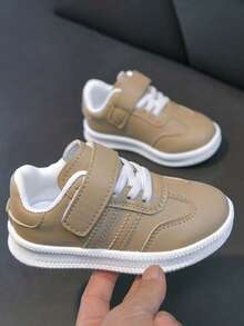 1 đôi giày thể thao đế bằng thấp cổ, mềm mại, chống trơn trượt, unisex, kiểu dáng casual, thời trang, đa năng dành cho học sinh, giày chạy bộ, nhẹ, phù hợp cho mọi mùa. - Màu Khaki - Xem 9