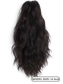 Wig Curly Ponytail Hair Extensions Clip-In Ponytail Wig Black Ponytail Hair Extensions Synthetic Fiber Wig - Multicolor - View 4