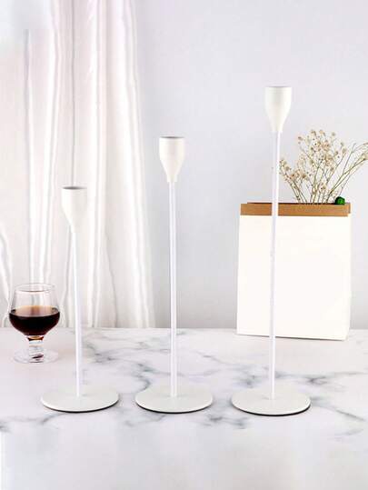 1 chiếc giá đỡ nến đơn bằng kim loại sắt, dùng trang trí nhà cửa, giá đỡ nến đám cưới, trang trí bữa tối lãng mạn dưới ánh nến, ngày Valentine, kỷ niệm ngày cưới, tạo không gian ấm cúng.