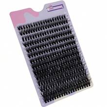 LIMEIKAI 280 Clusters Of 40D False Mink Eyelashes D Curl Natural Eyelash Extensions Russian Strip Individual Eyelashes Makeup Tool - D - View 8