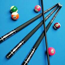 Taco de billar compuesto de carbono profesional - Punta de 13 mm para el juego americano de 9 bolas, diseño de fibra de vidrio amarilla para tiros de precisión, juego rápido y fácil - Morado - Ver 1