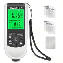 Máy đo độ dày màng sơn ô tô tự động HW-300PRO, máy kiểm tra độ dày lớp phủ Fe&NFe 0-2000UM, dụng cụ kiểm tra sơn ô tô thủ công. - Nhiều màu - Xem 10