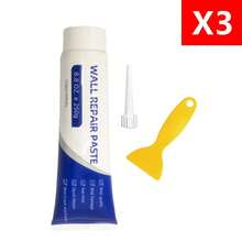 WHILELIFE 250克白色防水墙面修补膏，快干自粘填料，适用于墙面孔洞、裂缝、涂鸦遮盖和剥落修补。 - 牆面修補膏 - 查看 9