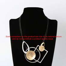 Dây chuyền họa tiết hình học cổ điển với mặt dây chuyền, phong cách Gothic, phù hợp cho phụ nữ. - Vàng - Xem 6