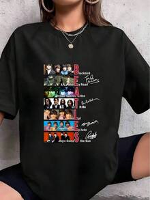 90-tals vintage Beatle-S låtlista-tröja, Beatle-S bandets signatur-tröja, rockbandet Beatle-S unis-ex-tröja, presenttröja för Beatle-S-fans - Svart - Visa 8