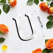 OUTANA Self-Adhesive Acrylic Alphabet Wall Stickers, Removable & Easy To Install, Can Be Freely Combined Into Names, Slogans, Store Signs, Birthday & Holiday Decorations - Silver - View 6