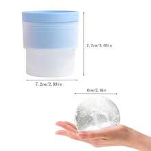 3pcs/6pcs 6.1cm Large Ice Ball Mold, Suitable For Whiskey, Cocktails, Juices, Bourbon, Keeps Drinks Chilled - Multicolor - View 3