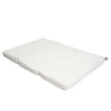 MEMORY FOAM BABY Colchón de Cuna de Bebé Para Viaje Plegable - Firmeza Media - Blanco - 102 x 71 x 6 cm - Hecho de Espuma de Poliuretano - Blanco - Ver 1