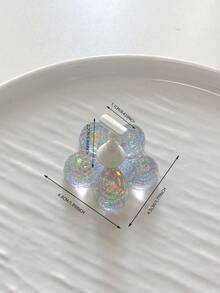 Decorațiuni pentru unghii, Consumabile pentru unghii transfrontaliere, Bază cu gheare de pisică, roz super strălucitor, iridescent, colorat, alb, ondulat, pătrat, dreptunghiular, cu vârfuri de unghii colorate din aliaj metalic, Accesorii coreene pentru unghii, Instrumente și suporturi pentru decorarea unghiilor - Multicolor - Vizualizare 13