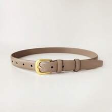 1pc Casual Waist Belt, Minimalist Versatile Daily Wear - Khaki - View 7