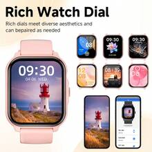 2026新款多功能智能手表，260mAh大容量电池，超低功耗芯片，可自定义表盘，支持通话和音乐播放，多种运动模式，可远程控制相机和音乐，适合作为送给男朋友/女朋友的礼物 - 查看 4