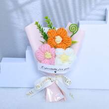 1-3pcs Mini Artificial Flowers With Gift Bag, Suitable For Valentine's Day, Mother's Day Bouquets And Small Gifts - Multicolor - View 13