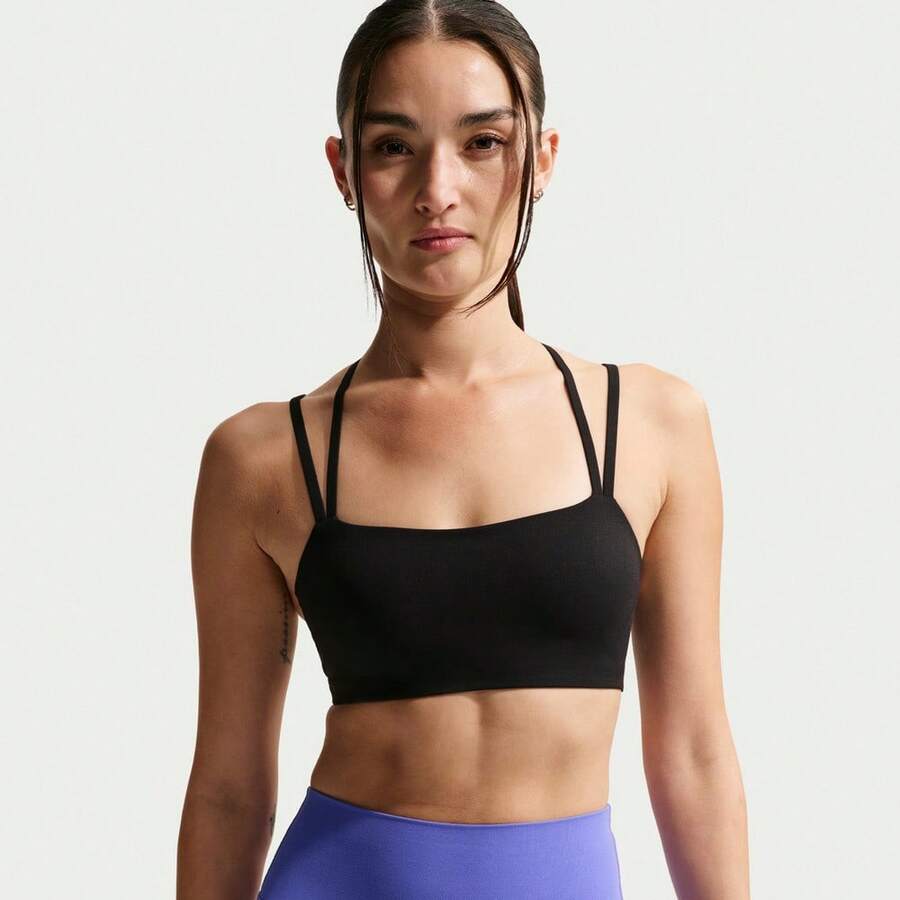 Nike 女士 AS W NK DF ZENVY 肩带运动文胸 BRA-LIB9848-010 - 黑色 - 查看 1