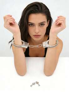 1pc Iron Handcuffs With Inner Diameter Less Than 5cm - Multicolor - View 7