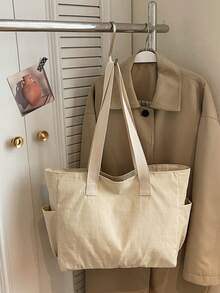 Fashionable Men's Bag New Arrival, Casual Retro Canvas Shoulder Tote Bag - Multicolor - View 15