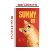 English Sunny Cat Tarot Cards Game, Casual Gathering, Holiday Cards, Party Game Activities - Red - View 3