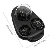 1件套切蛋器，集切蛋、压蛋和切蛋于一体的三合一切蛋工具 - 黑色 - 查看 2