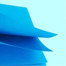 50/100pcs 120gsm A4 Blue Cardstock Paper, Double-Sided, For Children DIY Handmade Cards, Drawing, Greeting Cards - Blue A4 Paper - View 3
