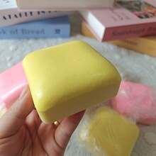 New Milk Scented Milk Brick Stress Relief Toy, Slow Rebound Sticky Squeeze Toy With Thick Realistic Texture, Finger Suction Simulated Square Bread Squeeze Ball, Creative Stress Relief Gift For Adults & Students - Multicolor - View 12