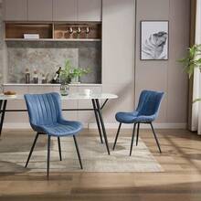 Rayas verticales | Cuero | Azul