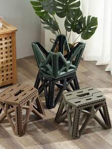 Foldable Stool, Portable Plastic Small Bench For Home, Outdoor Fishing Camping, Folding Stool - Multicolor - View 4