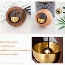 1 pieza Campana decorativa artística de metal - Alerta de sonido fuerte e impermeable, aleación de cobre duradera, elegante decoración del hogar, adecuada para entrada, oficina, regalo festivo, campana decorativa para el hogar, campana de oficina, campana decorativa, diseño exquisito - Multicolor - Ver 10