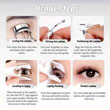 Cluster False Eyelashes, D Curl, Natural Makeup Effect, Individual False Lashes, Thick & Natural Look, Soft Individual Lashes, Enlarging Eyes, Comfortable DIY, Easy Lash Extension At Home, Lash Cluster, Individual False Lashes, False Eyelashes - D - View 8