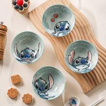 Disney 史迪奇陶瓷餐具套装，家用饭碗，高品质碗碟套装，礼品套装 - 彩色 - 查看 4