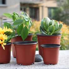 60 pièces/30 pièces Pots de semis bicolores, pots de plantation en plastique souple et flexible convenant aux orchidées, aux succulentes et à diverses plantes, pots de fleurs de paysage - pot de semis - Voir 1