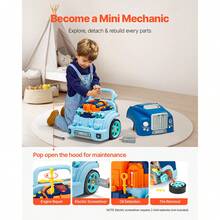 Kids Power Plant & Driveline Systems - LKW-motor Spielzeug, Blau - View 3