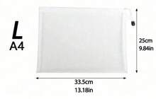 12 piezas de bolsas con cremallera de malla, bolsitas con cremallera de malla de PVC, sobres con cremallera de malla de plástico impermeable, carpetas, bolsas organizadoras de malla de uso múltiple, bolsas de almacenamiento de documentos transparentes, de vuelta a la escuela, bolsas con cremallera para archivos, bolsas de clasificación de juguetes rompecabezas, estuches, carpetas, bolsas de almacenamiento de artículos de oficina, bolsas de regalo - Multicolor - Ver 20