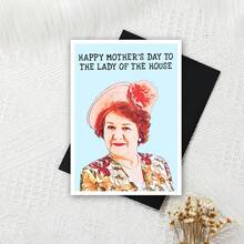 Tarjeta de Día de la Madre divertida, Tarjeta de Día de la Madre de sitcom de los 90, Tarjeta de Día de la Madre divertida de la Señora de la Casa, Regalo del Día de la Madre para mamá - multicolor - Ver 8