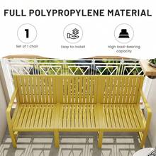 Holiday - Mueble de Interior/Exterior de 1 Pieza, Sofá de 3 Plazas, Material PP Impermeable - Conjunto de Conversación para Patio de Fácil Montaje (Marrón Albaricoque)    RR - Amarillo + Polipropileno - Ver 11