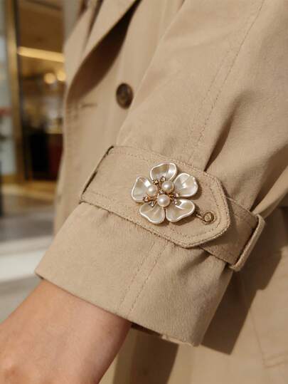 1pc/2pcs Button Cover For Shirt Rhinestone Flower Cufflinks Covers Vintage Sleeve Button Clip On Button For Dress Wedding Tux Decoration Button Clothing Accessories Gifts And Party
