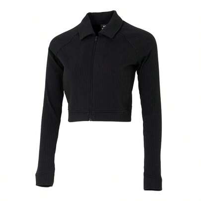 Under Armour Áo khoác nữ, Áo khoác thể thao thường ngày thoải mái, nhẹ nhàng, phù hợp cho mùa xuân 2026, chất liệu dệt kim, mã sản phẩm 6005985-001