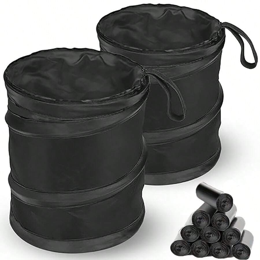 Convenient Car Trash Bin, Multi-Functional Car Trash Can, Foldable Car Garbage Bin Storage Container, Hangable Garbage Bag For Seat Backs, Hanging Travel Storage Box Bag, Litter Container And Storage Bag For Interior Car Accessories, Men Gift, Women, Storage Organizer, Travel Essentials, Back To School, Dormitory Storage