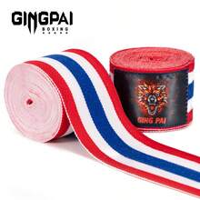 GINGPAI 泰拳拳击绷带、运动吸汗绷带、手部绷带、护手、半指拳击手套 - 彩色 - 查看 13