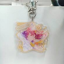1pc Cute Cartoon Character Keychain With School Uniform Design, Durable Acrylic Pendant, Suitable For Women, Birthday/Holiday/Christmas Gift Accessory - Multicolor - View 6