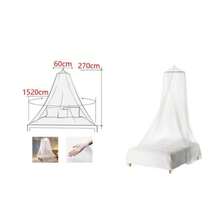 Mosquiteras, cortinas para camas, mosquitera de cúpula, tienda de campaña para niñas, toldo para decoración de cama para, adecuado para hogar, casa de alquiler, apartamento, fácil almacenamiento. - Blanco - Ver 7