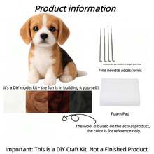 1 set kit de împâslire cu acul pentru animale, kituri de împâslire pentru începători și adulți cu tutoriale pas cu pas, kit de împâslire DIY pentru câini, ornamente decorative drăguțe și amuzante pentru casă, cadouri inedite pentru ziua de naștere, Ziua Îndrăgostiților și Paște - Corgi - Vizualizare 15