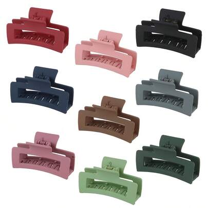 Kẹp tóc hình chữ nhật đa năng kiểu Hàn Quốc, kẹp tóc thanh lịch tối giản dành cho nữ, phù hợp với kiểu tóc đuôi ngựa cao, kẹp tóc thời trang.