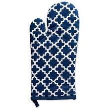 DII Cotton Lattice Oven Mitt 13 x 7" and Pot Holder 9 x 8" Kitchen Gift Set Machine Washable and Heat Resistant for Cooking and Baking-Nautical Blue - Azul Náutico - Ver 4