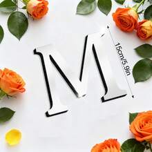 OUTANA Self-Adhesive Acrylic Alphabet Wall Stickers, Removable & Easy To Install, Can Be Freely Combined Into Names, Slogans, Store Signs, Birthday & Holiday Decorations - Silver - View 17