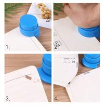 2pcs Staple-Free Stapler - Innovative Paper Binding Tool For Office Efficiency - Multicolor - View 5