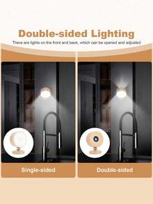 LED Double-Sided Touch Control Wall Lamp, 3 Lighting Modes: White, Warm, Neutral, Suitable For Room, Living Room, Hallway, Corridor, Office, Study, Bedside Nightlight, Wall Lamp & Table Lamp 2-In-1 - Touch Lights - View 9