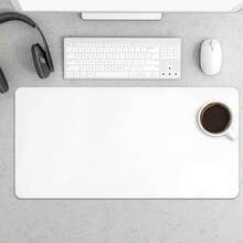 1 Extra-Large Extended Gaming Mouse Pad - Non-Slip Rubber Base, Cherry Blossom Large Gaming Mouse Pad For Desk, Mouse Pad 35.4X15.7 Inch,Waterproof Desk Pad,Non-Slip Rubber Base Mice Pad,Keyboard Pad Computer Mat,White Mouse Pad - 白色(橡膠) - 查看 2